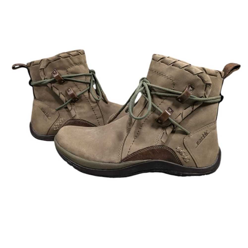 Earth Scenic Khaki Booties EUC Size 9B  S2887 - image 8