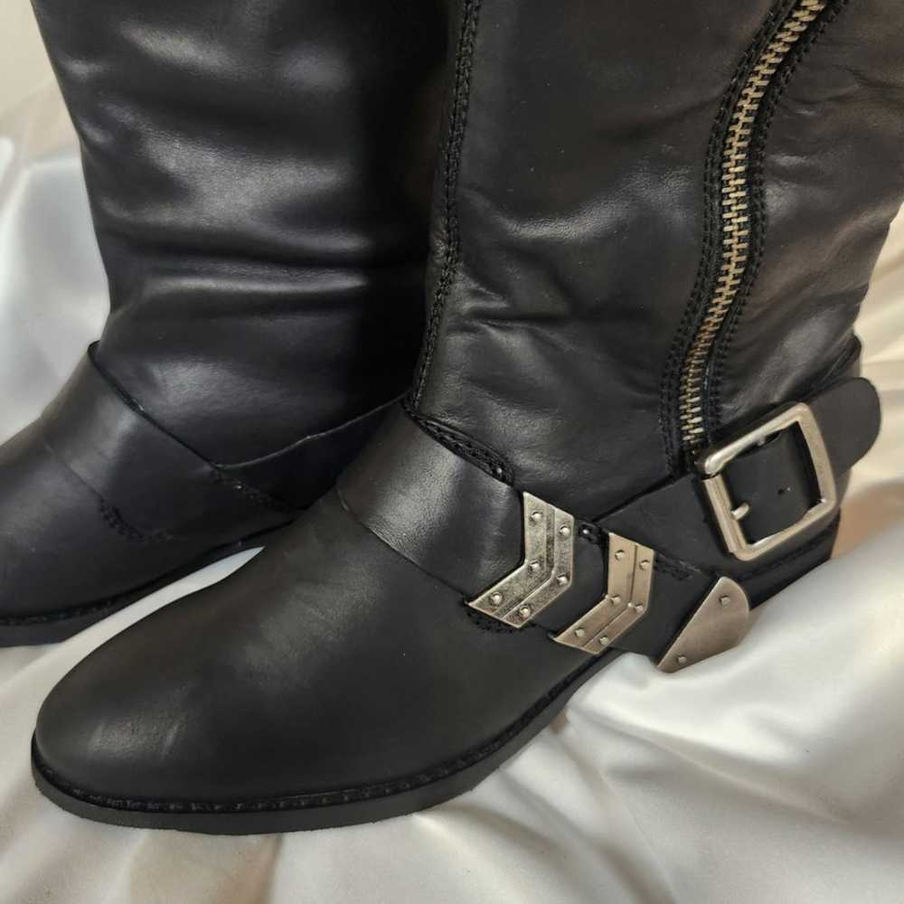 ARTURO CHIANG BLACK LEATHER CALF ADJUSTABLE RIDIN… - image 5