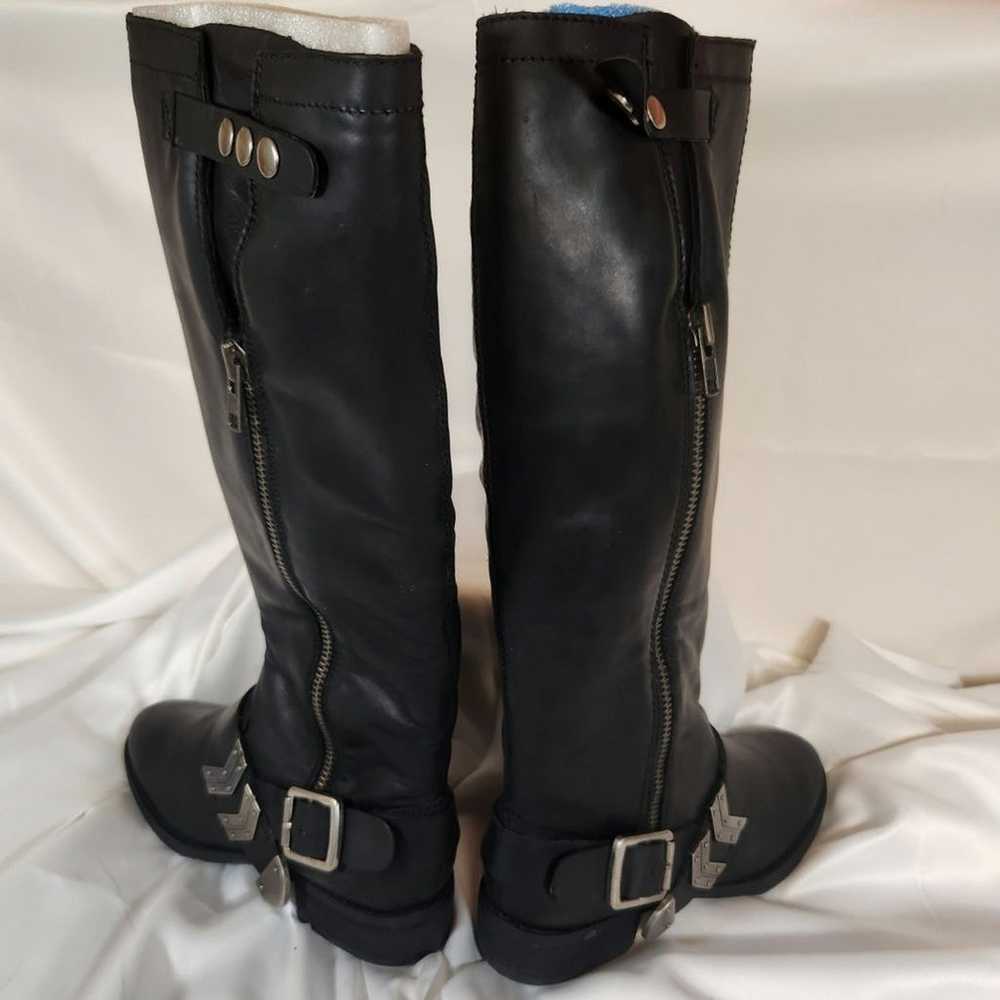 ARTURO CHIANG BLACK LEATHER CALF ADJUSTABLE RIDIN… - image 6