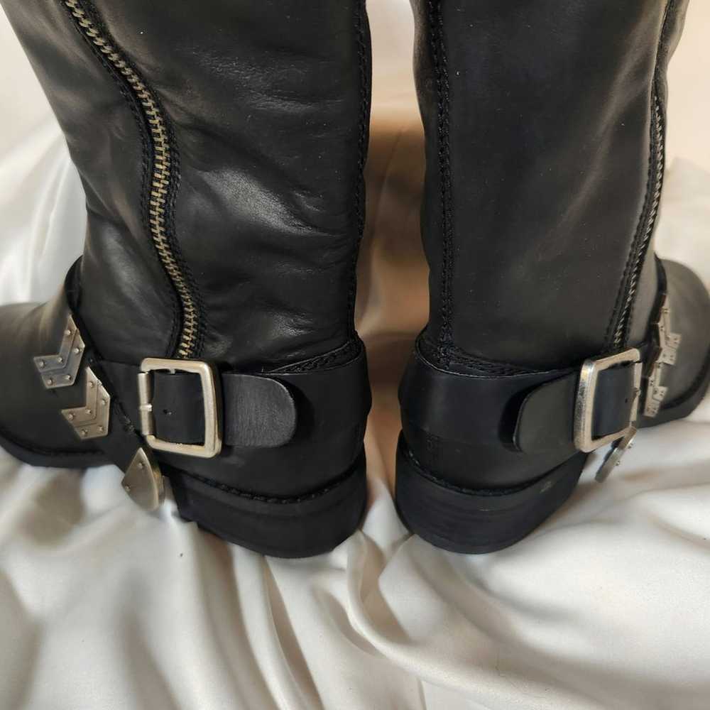 ARTURO CHIANG BLACK LEATHER CALF ADJUSTABLE RIDIN… - image 7