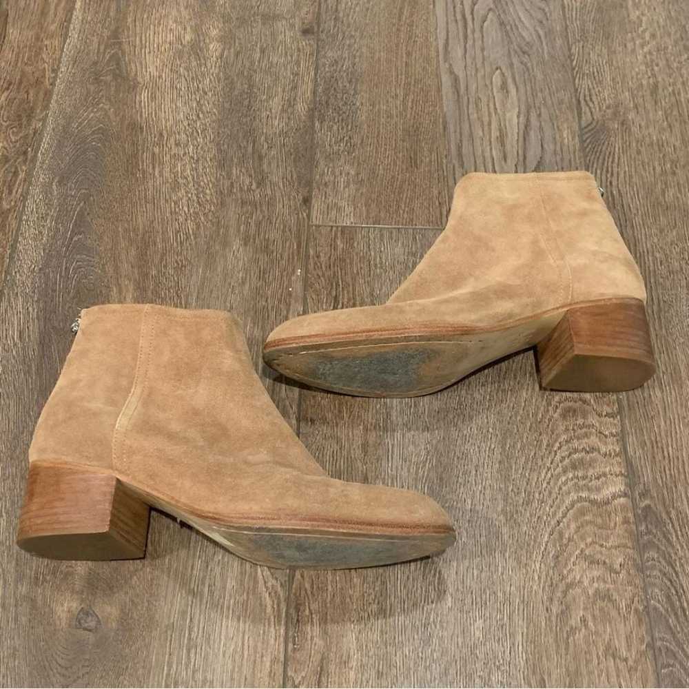 Rag & Bone Wesley Suede Ankle Boots Camel, Size 3… - image 3