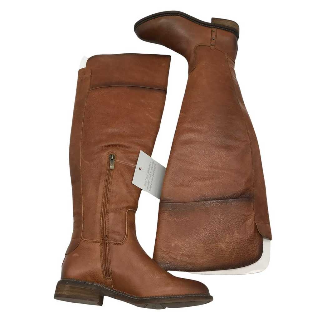 Franco Sarto Haleen Knee High Leather Brown Boots… - image 4