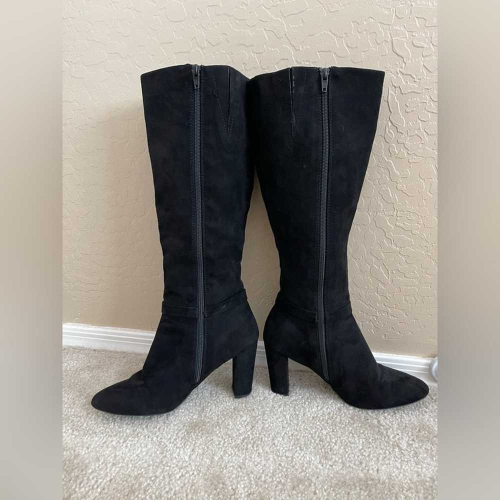 Jones New York Black Suede High Heel Knee High Ta… - image 3