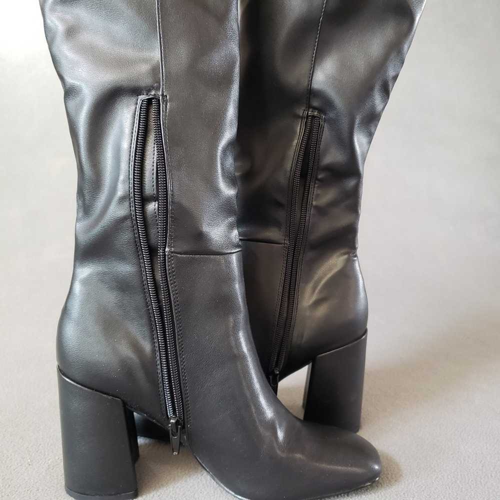 Steve Madden Lizah Boots Block Heel Size 7.5 Squa… - image 10