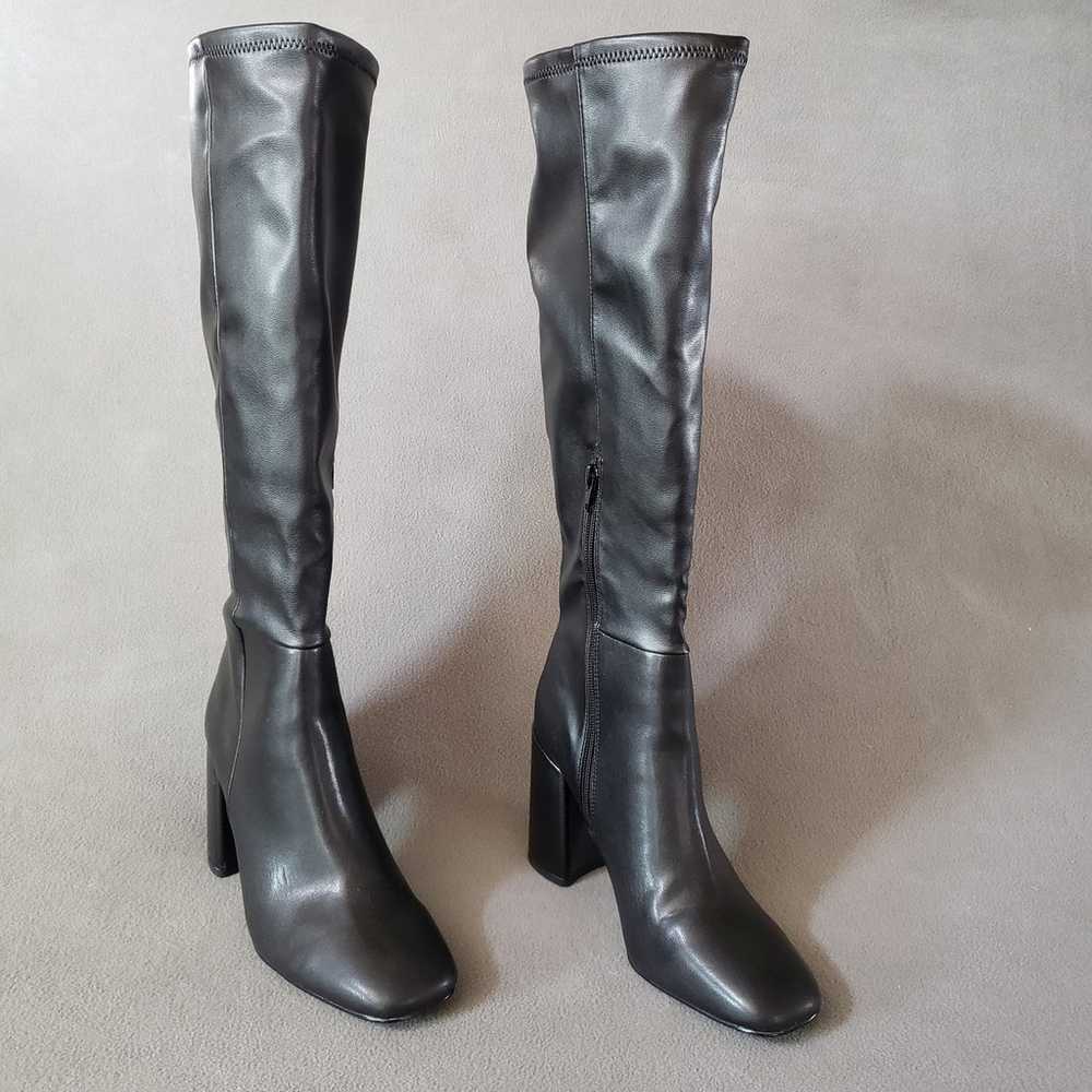 Steve Madden Lizah Boots Block Heel Size 7.5 Squa… - image 1