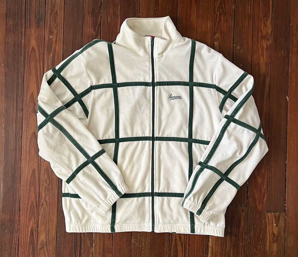 Supreme Supreme Grid Taping Velour Jacket - image 1