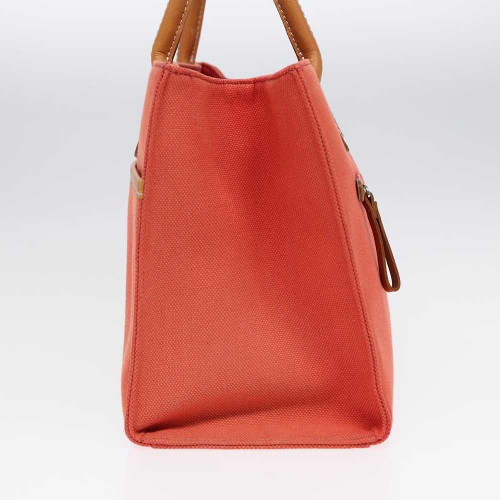 Burberry Orange Canvas Handbag (Pre-Owned) - image 4