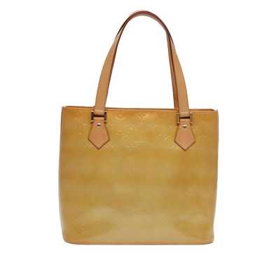 Louis Vuitton Houston Beige Patent Leather Handba… - image 1