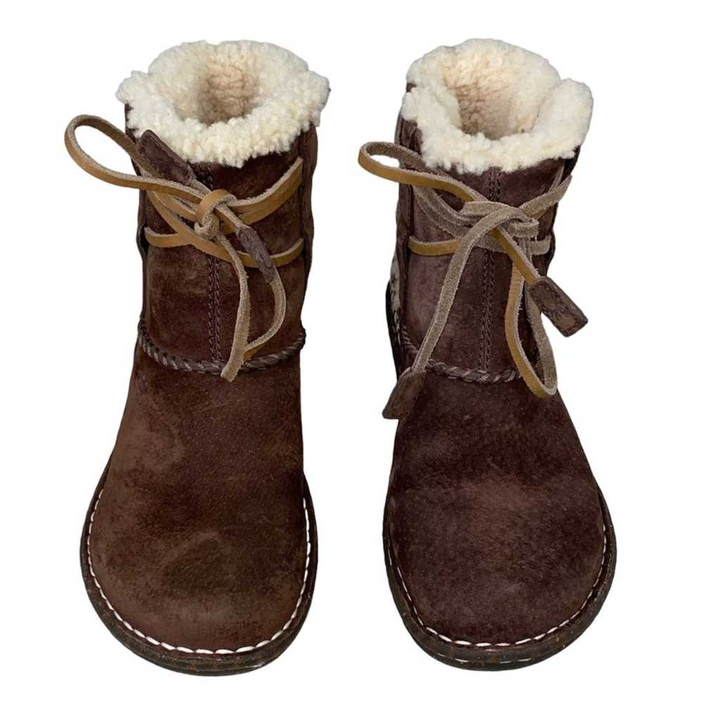 UGG Women’s Cove Brown Suede 5178 Shearling Ankle… - image 3