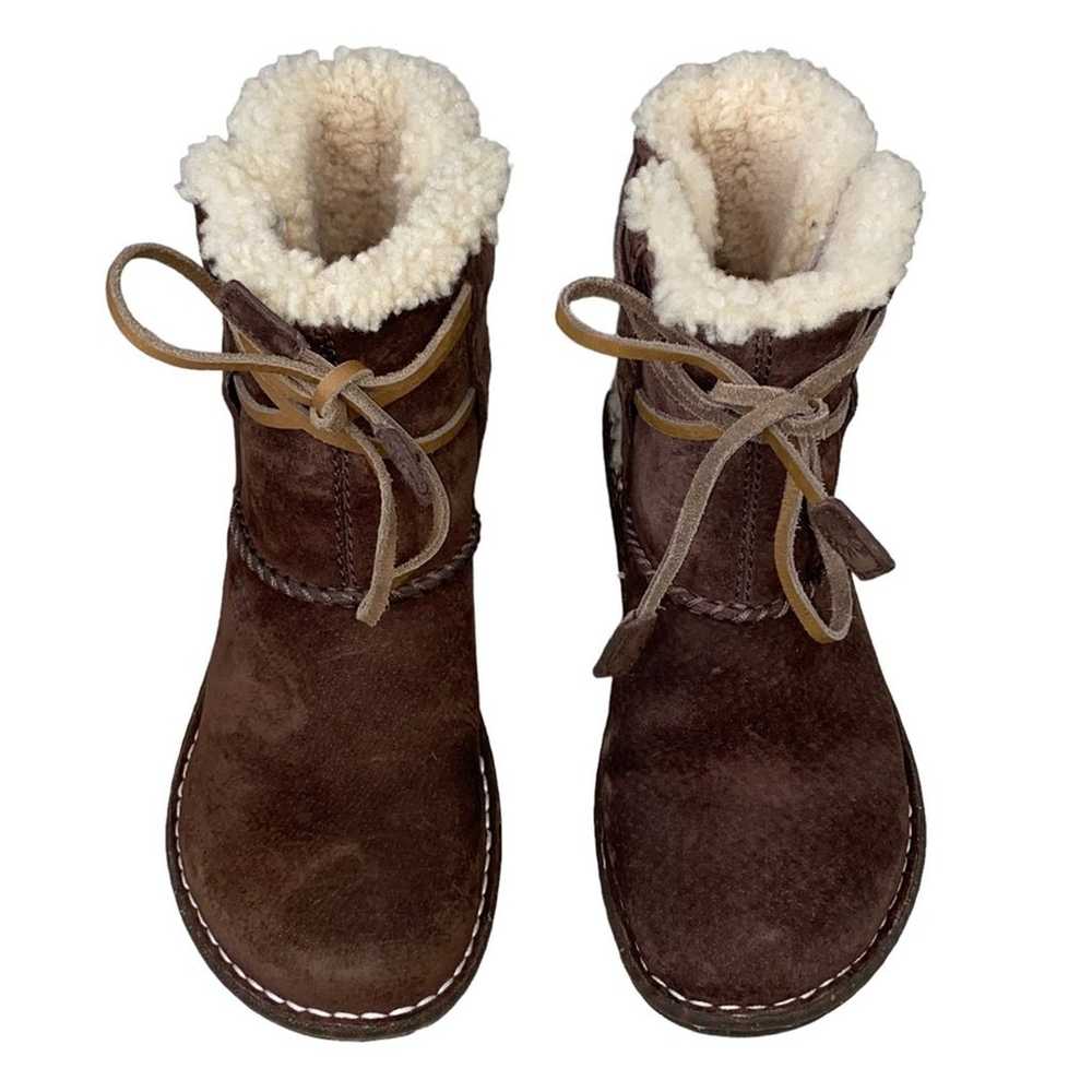 UGG Women’s Cove Brown Suede 5178 Shearling Ankle… - image 4