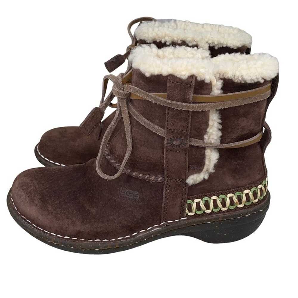 UGG Women’s Cove Brown Suede 5178 Shearling Ankle… - image 7