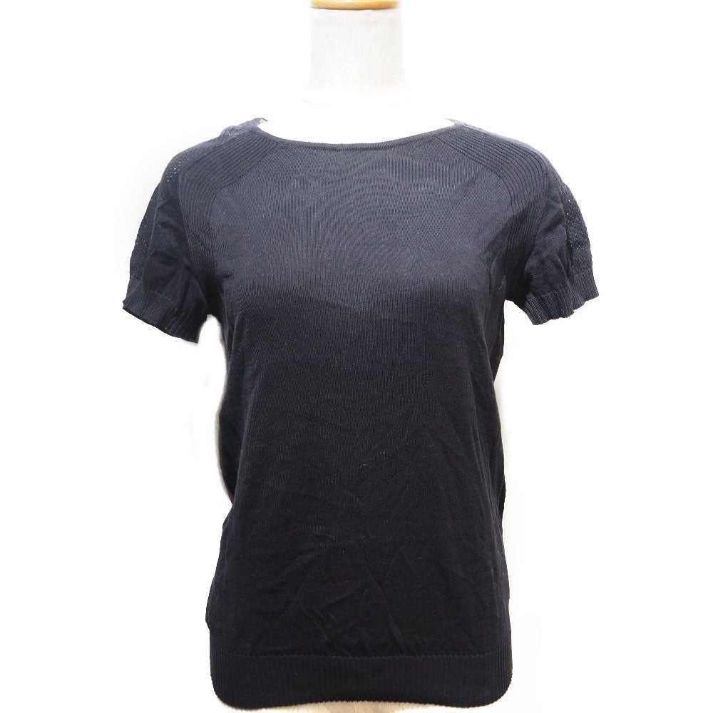 CHANEL Short sleeve shirt P32556K00671 cotton bla… - image 1