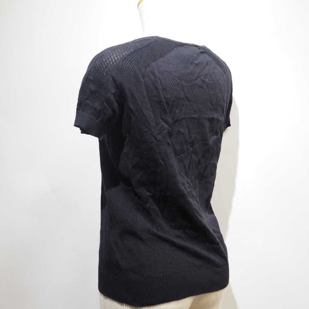 CHANEL Short sleeve shirt P32556K00671 cotton bla… - image 3