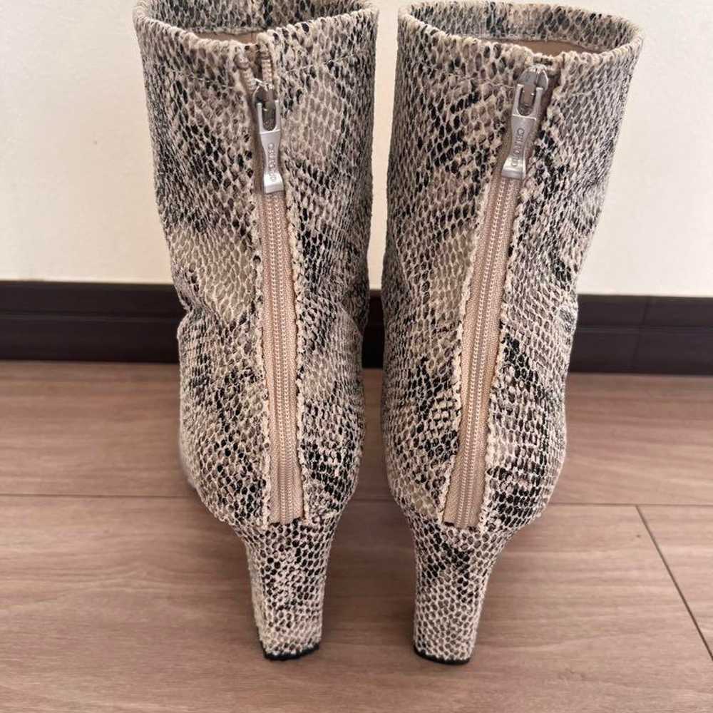 CELFORD Snake Skin-Style Booties Heel 8.5cm - image 3