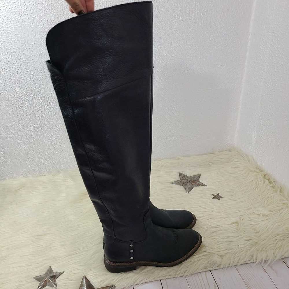 Franco Sarto Haleen Over The Knee Boots black lea… - image 5