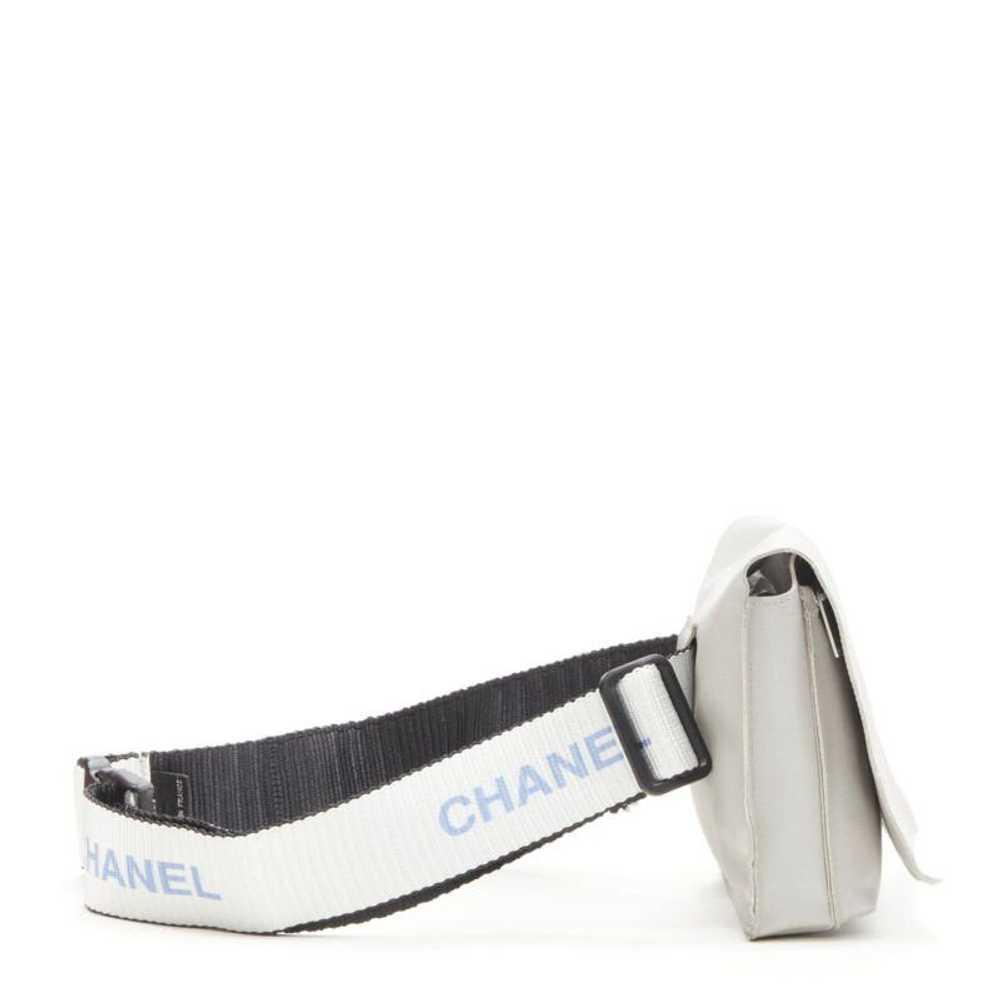 Chanel CHANEL 1990's Vintage silver nylon logo st… - image 3