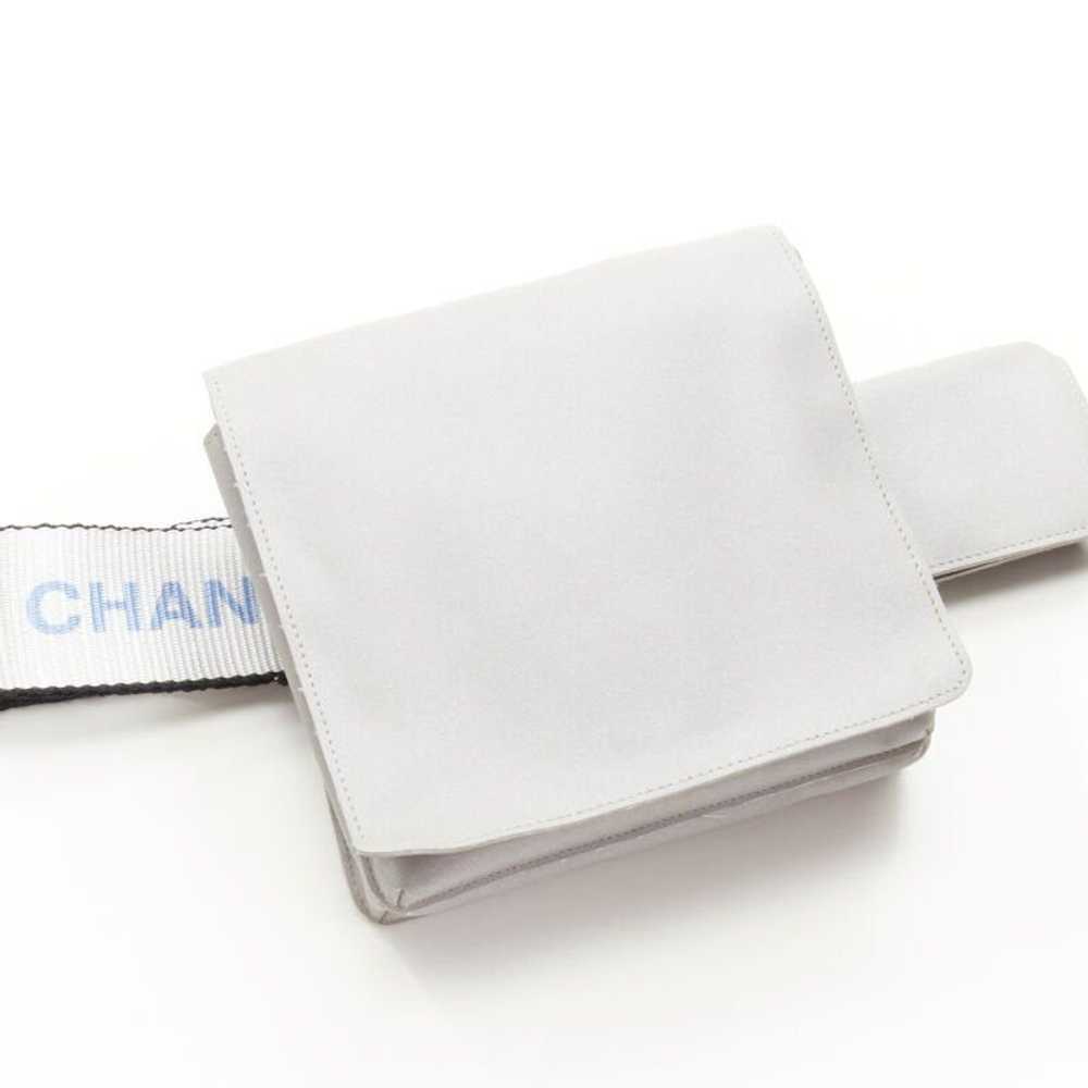 Chanel CHANEL 1990's Vintage silver nylon logo st… - image 5