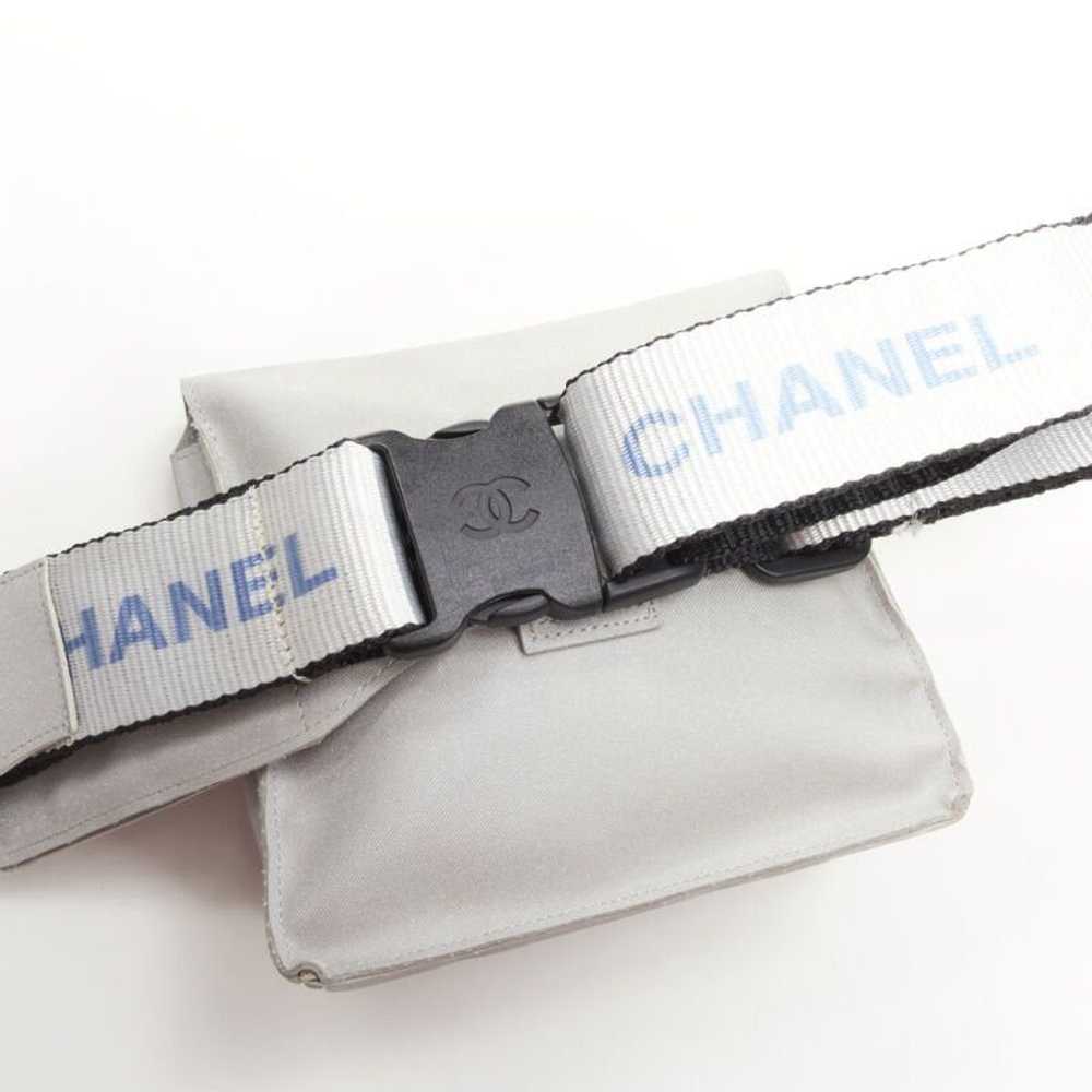 Chanel CHANEL 1990's Vintage silver nylon logo st… - image 6