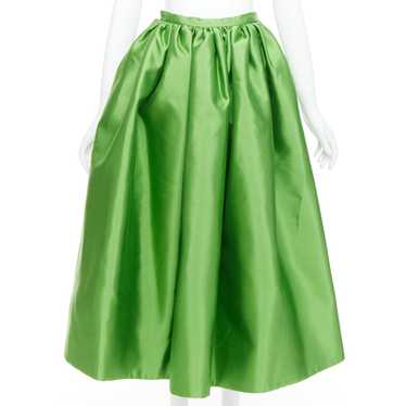 Prada PRADA 2022 green silk duchesse high waisted… - image 1