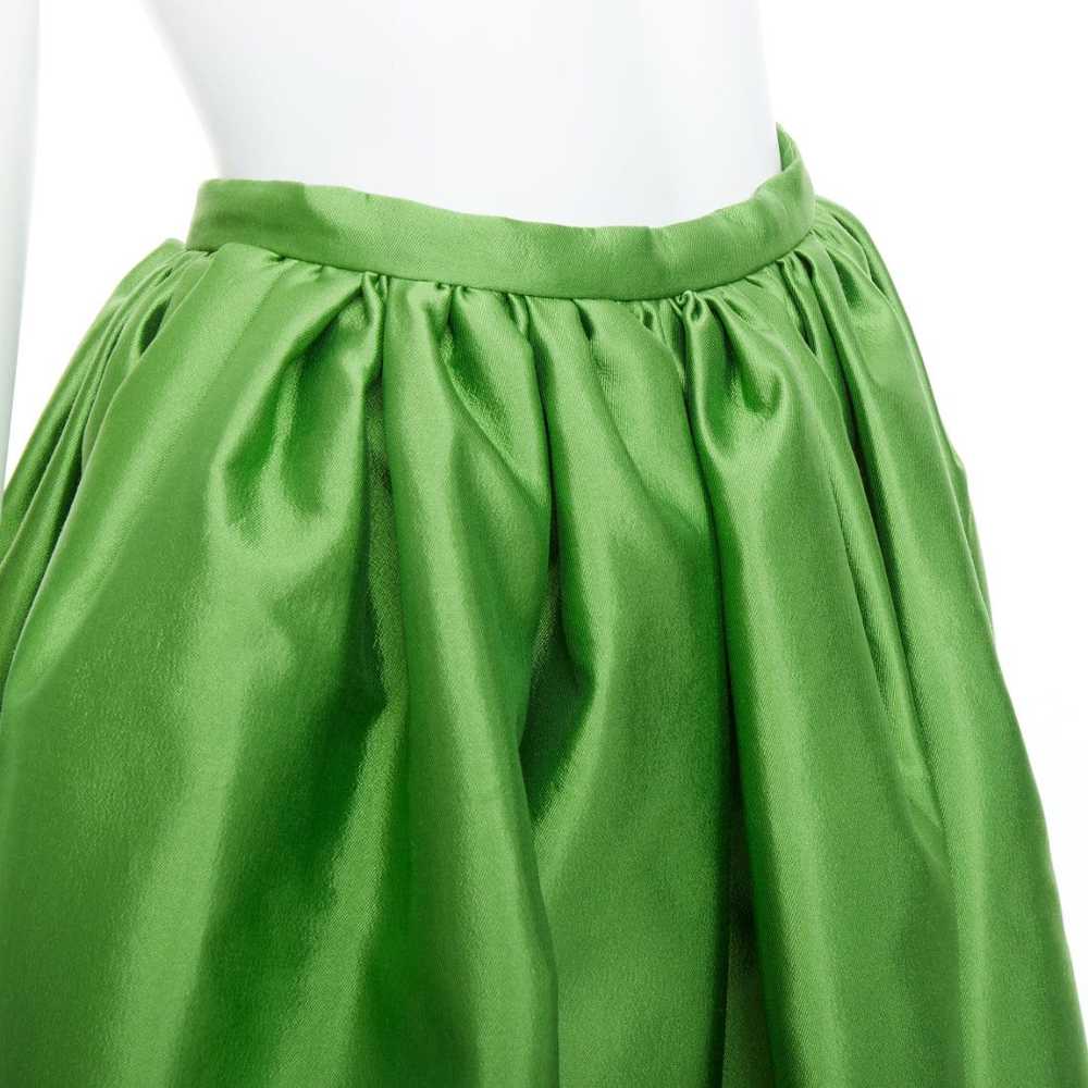 Prada PRADA 2022 green silk duchesse high waisted… - image 2