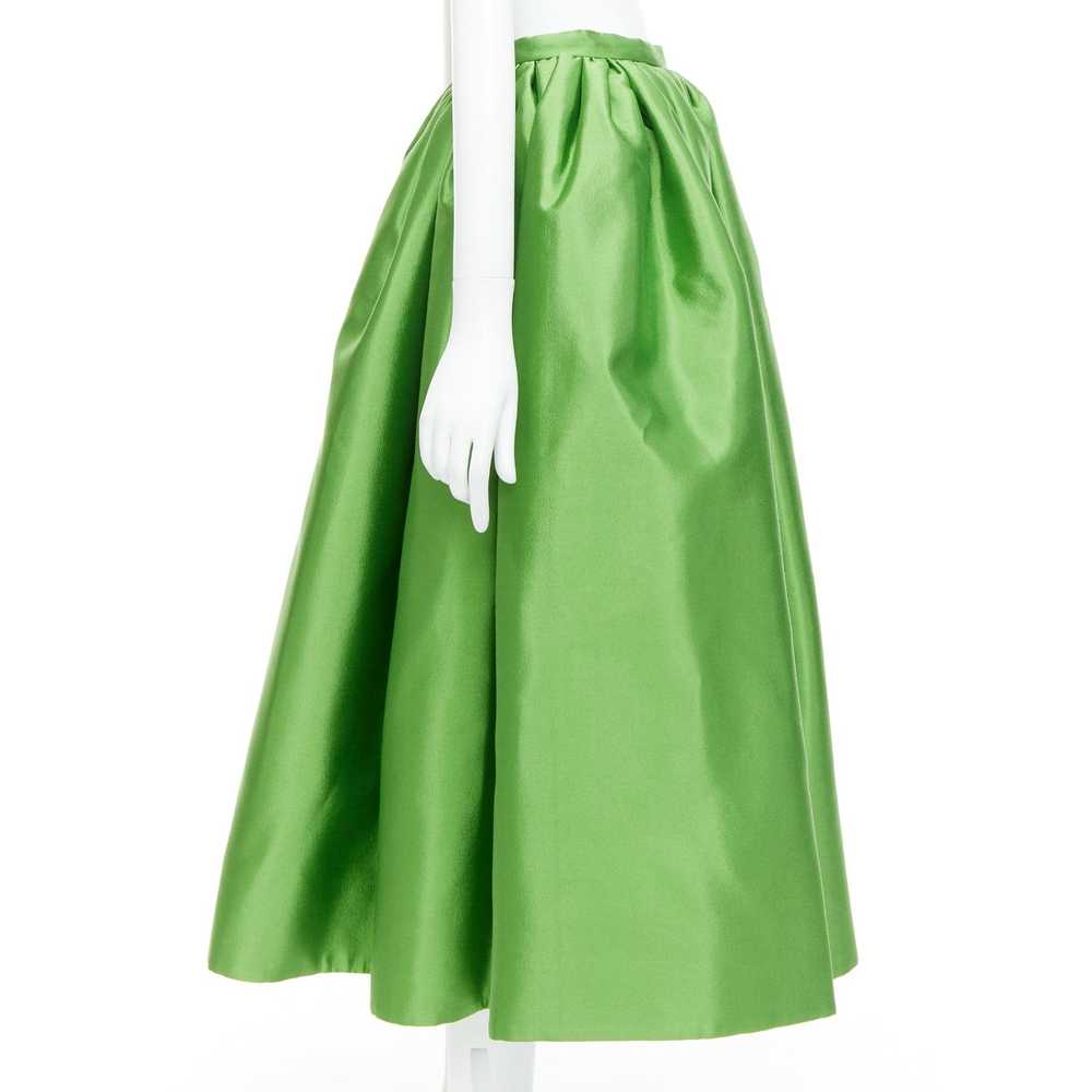 Prada PRADA 2022 green silk duchesse high waisted… - image 4