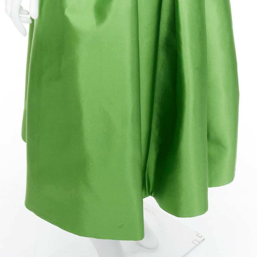 Prada PRADA 2022 green silk duchesse high waisted… - image 7