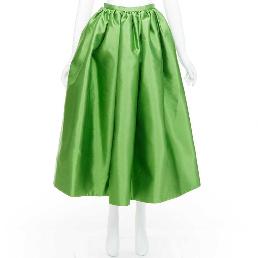 Prada PRADA 2022 green silk duchesse high waisted… - image 9