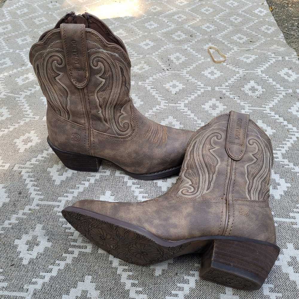 Durango Crush Distressed shortie Cowboy Boots Wmn… - image 10