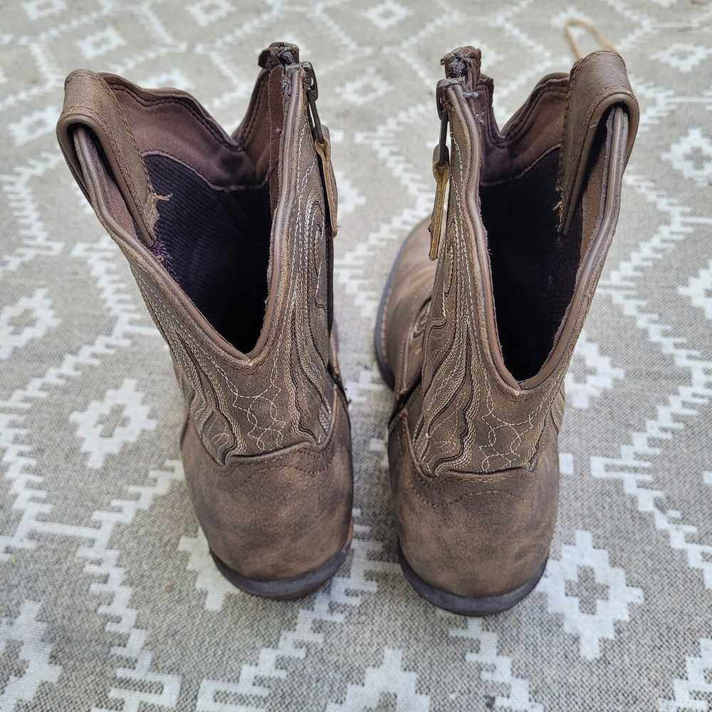 Durango Crush Distressed shortie Cowboy Boots Wmn… - image 4