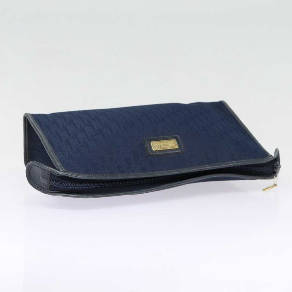 Dior Trotter Navy Canvas Clutch Bag (Pre-Owned) - image 10