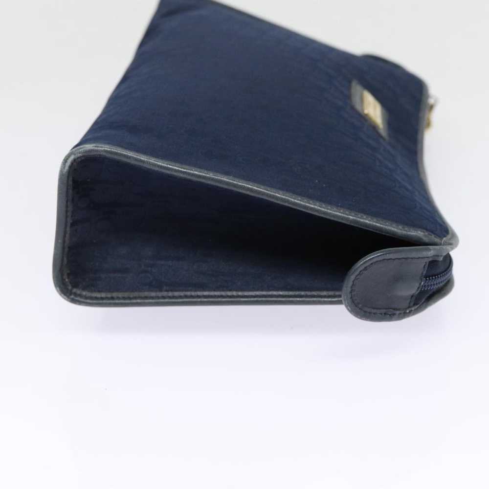 Dior Trotter Navy Canvas Clutch Bag (Pre-Owned) - image 12