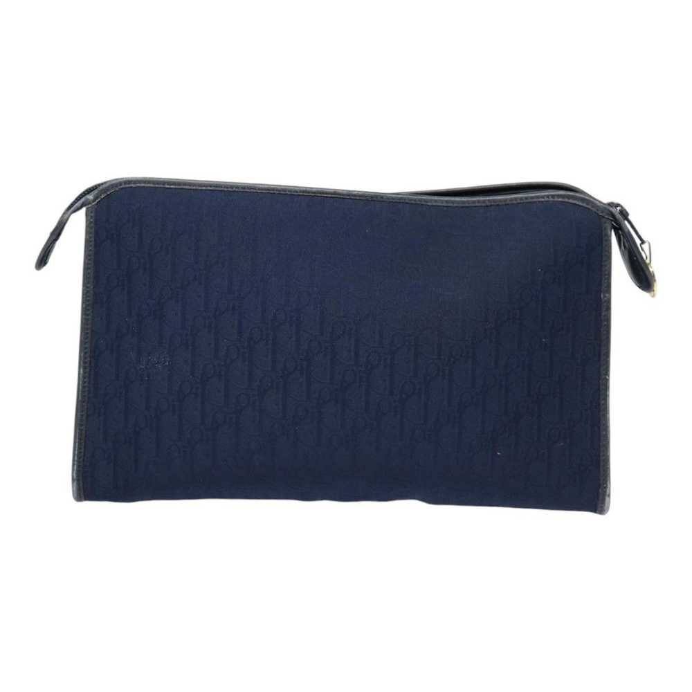 Dior Trotter Navy Canvas Clutch Bag (Pre-Owned) - image 2