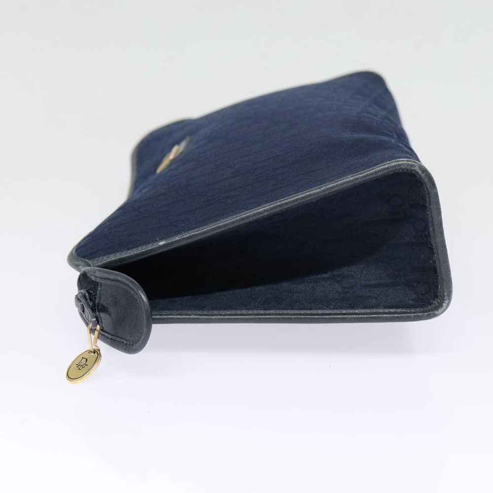 Dior Trotter Navy Canvas Clutch Bag (Pre-Owned) - image 3