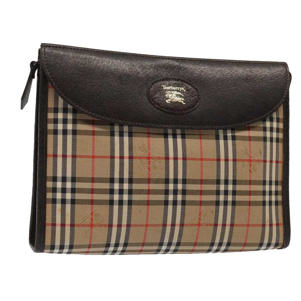 Burberry Nova Check Beige Canvas Clutch Bag (Pre-… - image 11