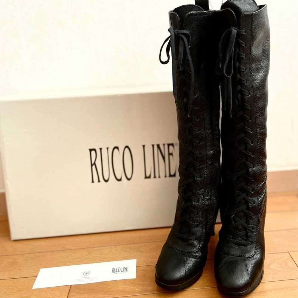 RUCO LINE Leather Lace-up Long Boots - image 2