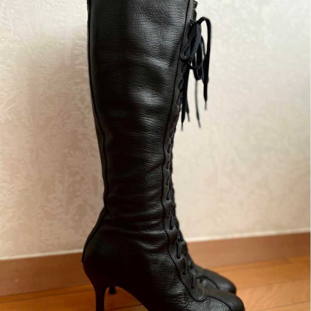 RUCO LINE Leather Lace-up Long Boots - image 8