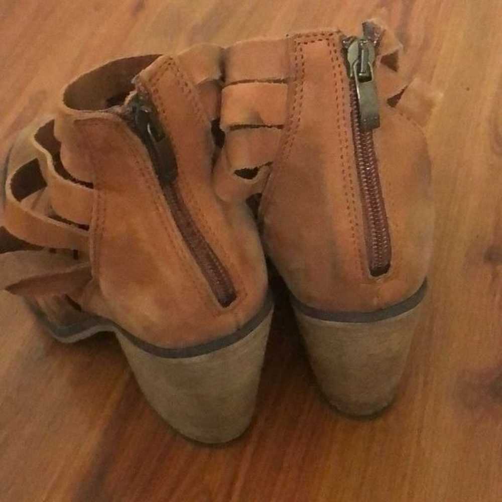 Free People Rustic strappy boots. distressed 38 - image 4