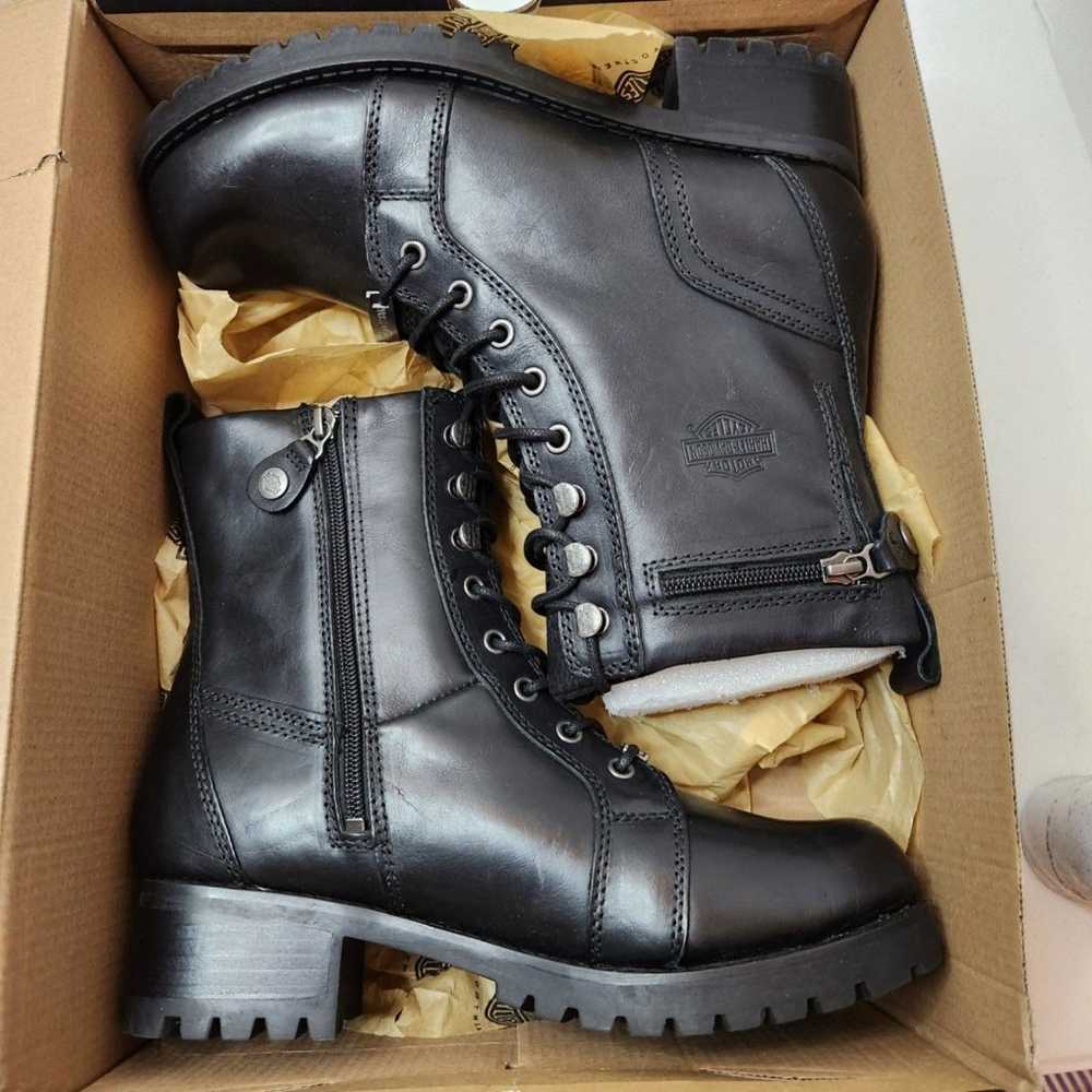 Harley Davidson Keeler black boot womens 9.5 - image 2