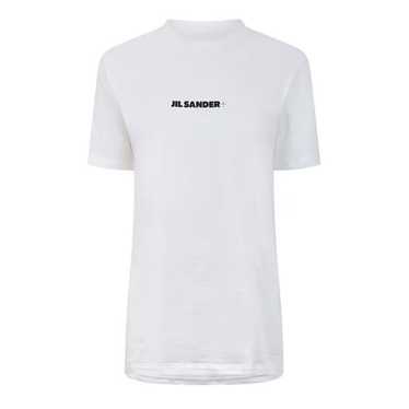 Jil Sander o1g2r1mq1024 Logo T-Shirt in White