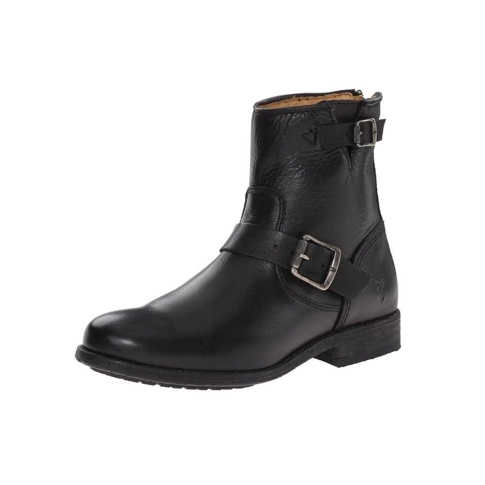 Frye Tyler Engineer Black Leather Boots - image 1