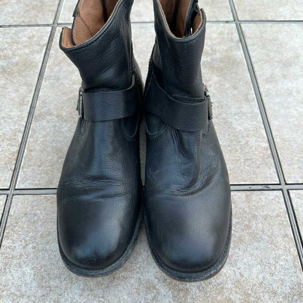 Frye Tyler Engineer Black Leather Boots - image 3