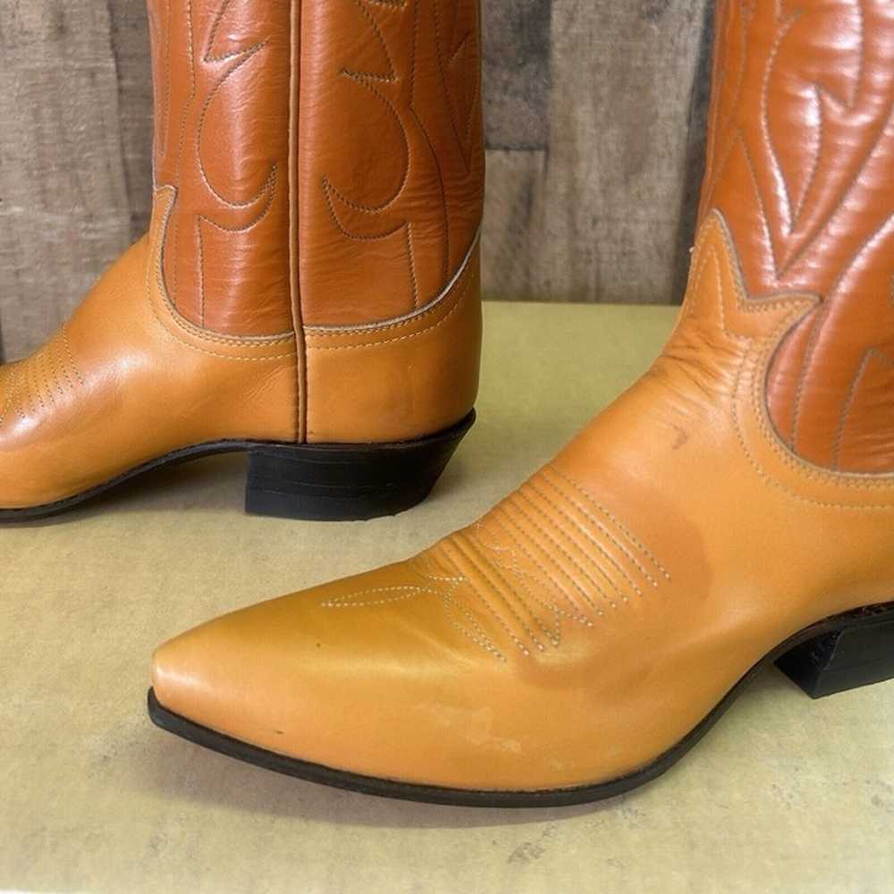 Tony Lama Vintage Gold Label Cowboy Boots Womens … - image 9