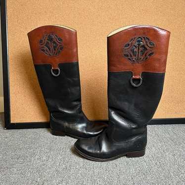 Frye Melissa Emblem Tall Horseback Riding Western 