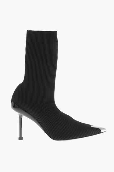 Alexander McQueen og1mm1024 Ribbed Fabric Sock Boo