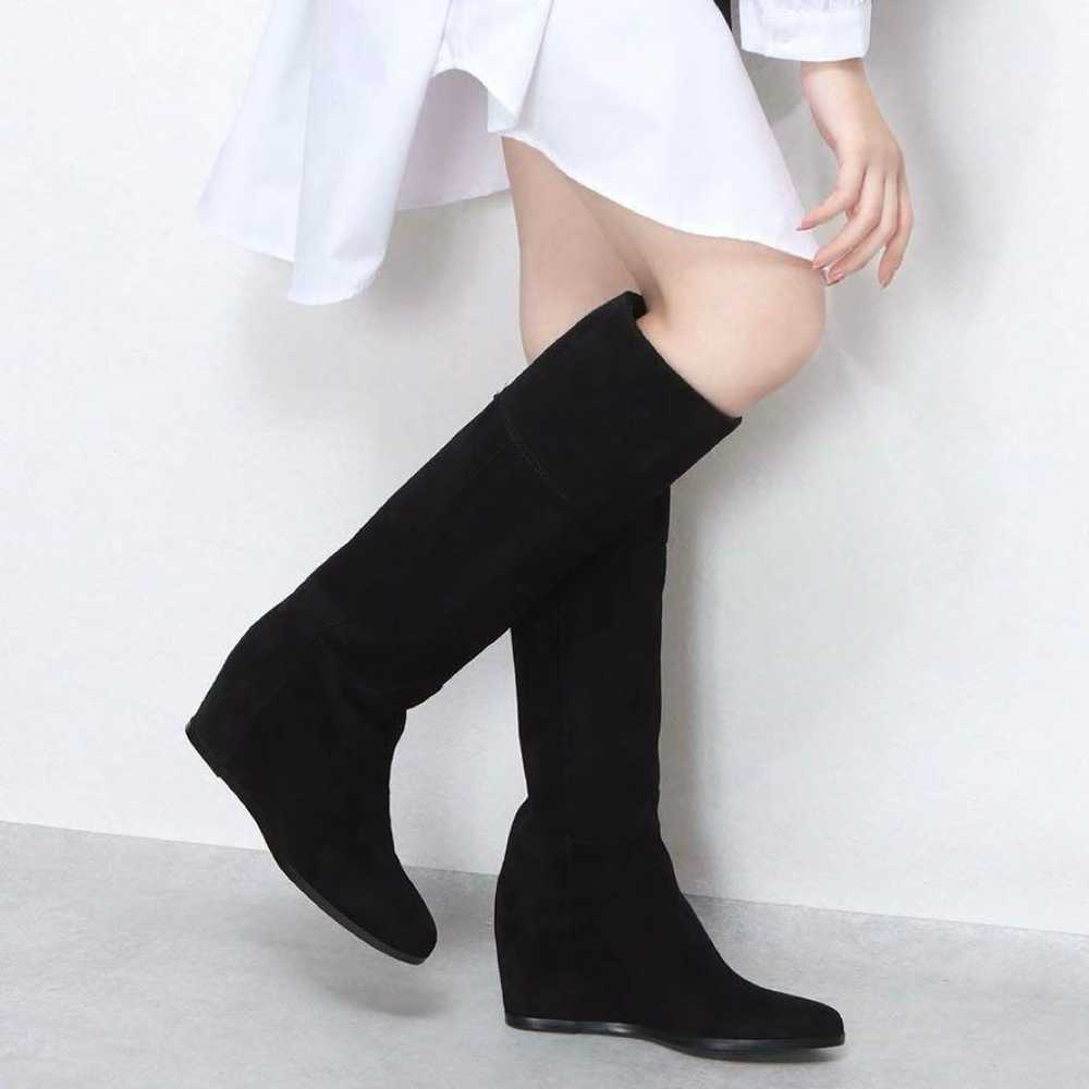 Lanvin Collection 2WAY In-heel Long Boots Black I… - image 1