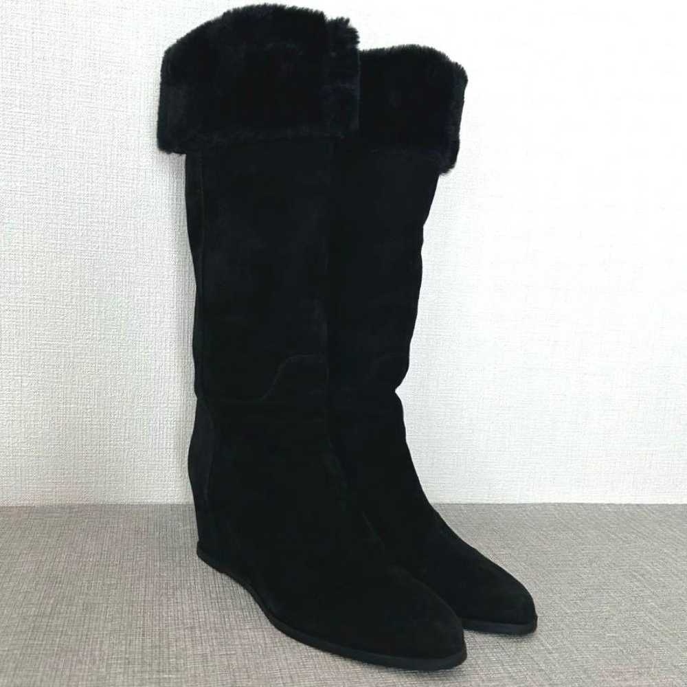 Lanvin Collection 2WAY In-heel Long Boots Black I… - image 4