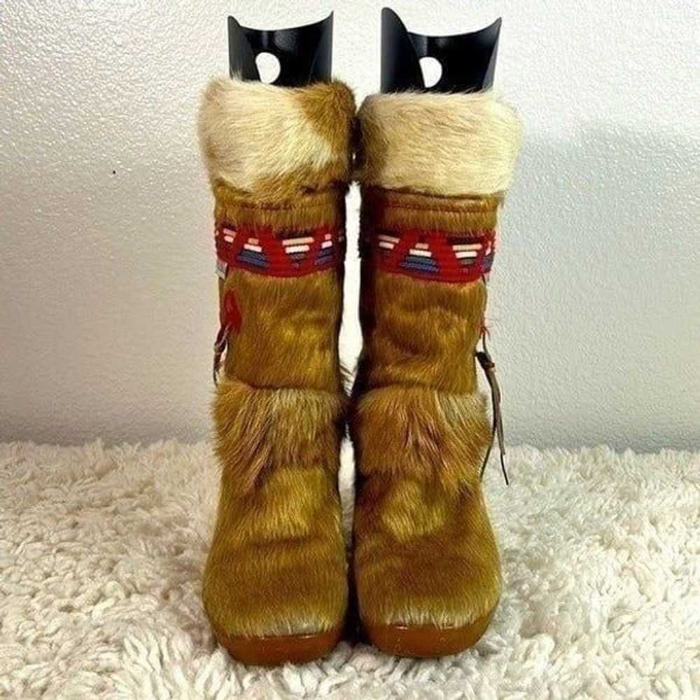 TECNICA Skandia Goat Fur Apres Ski Boots Italy Wo… - image 3