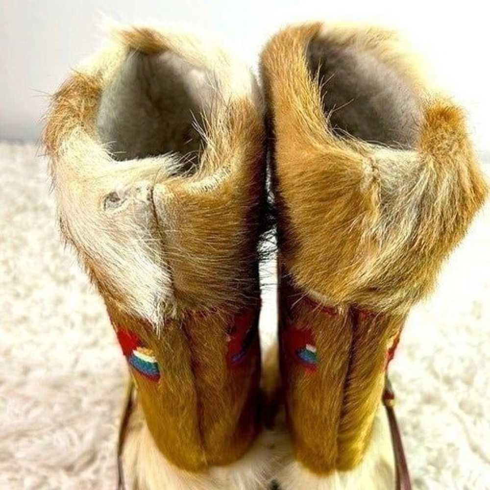 TECNICA Skandia Goat Fur Apres Ski Boots Italy Wo… - image 8