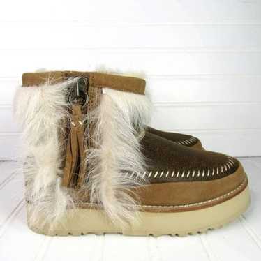 UGG FLUFF PUNK TOSCANA BOMBER MINI BOOTS