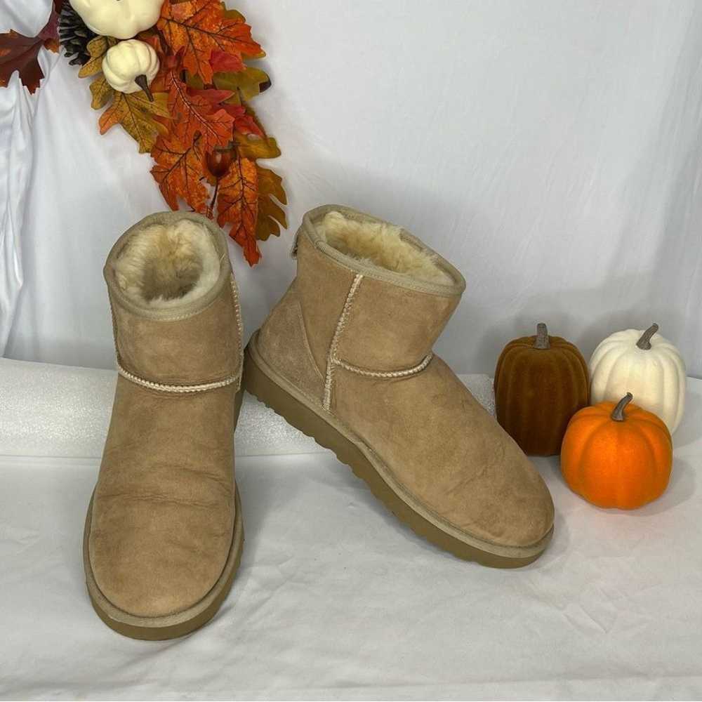 UGG Classic Mini II Brown Boot, Size 10 - image 1